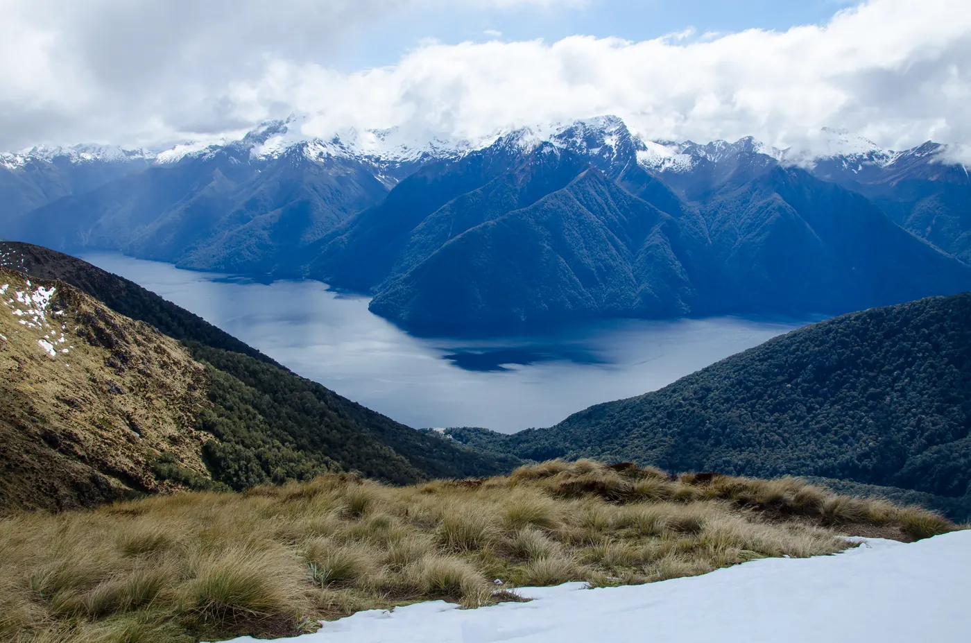 Vista desde la Kepler Track en el Parque Nacional de Fiordland